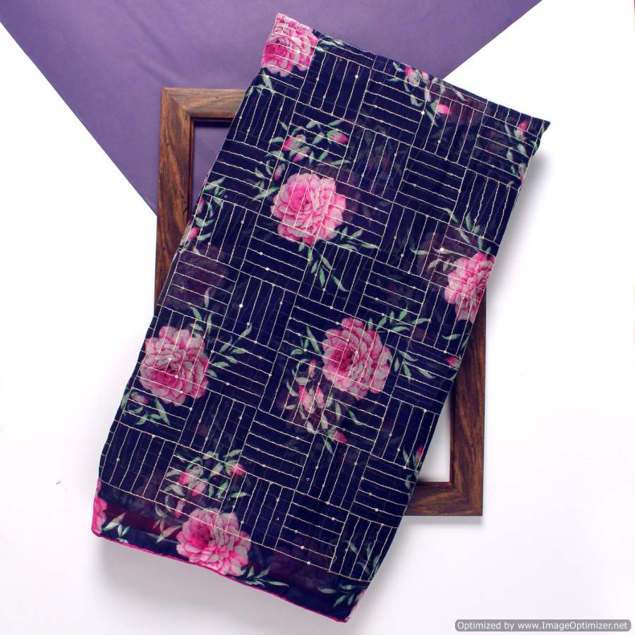 Ynf Maverick Fancy Party Wear Printed Organza Silk Latest Saree Collection
